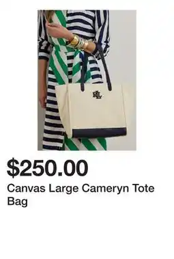 Belk Canvas Large Cameryn Tote Bag offer