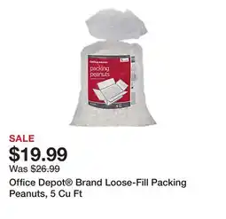 Office Depot Office Depot Brand Loose-Fill Packing Peanuts, 5 Cu Ft offer