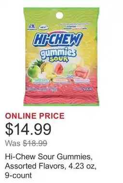 Costco Hi-Chew Sour Gummies, Assorted Flavors, 4.23 oz, 9-count offer