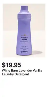 Bath & Body Works White Barn Lavender Vanilla Laundry Detergent offer