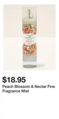 Bath & Body Works Peach Blossom & Nectar Fine Fragrance Mist offer