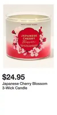 Bath & Body Works Japanese Cherry Blossom 3-Wick Candle offer