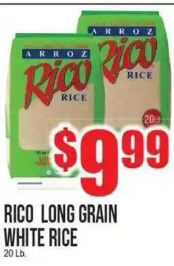 Extra Supermarket Rico long grain white rice offer