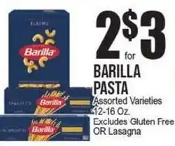Extra Supermarket Barilla pasta offer