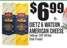 Extra Supermarket Dietz & watson american cheese offer