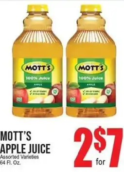 Extra Supermarket Mott's apple juice offer