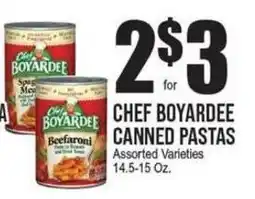 Extra Supermarket Chef boyardee canned pastas offer
