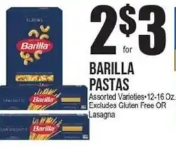 Extra Supermarket Barilla pastas offer