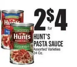 Extra Supermarket Hunt's pasta sauce offer