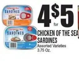 Extra Supermarket Chicken of the sea sardines offer