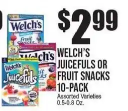 Extra Supermarket Welch's juicefuls or fruit snacks offer