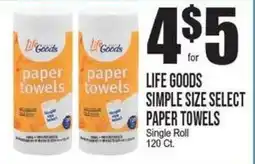 Extra Supermarket Life goods paper towels offer