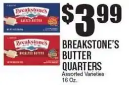 Extra Supermarket Breakstone's butter quarters offer