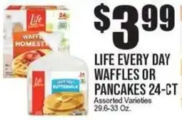 Extra Supermarket Life every day waffles or pancakes offer