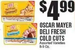 Extra Supermarket Oscar mayer deli fresh cold cuts offer