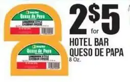 Extra Supermarket Hotel bar queso de papa offer