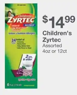 Kinney Drugs Children's Zyrtec Assorted offer
