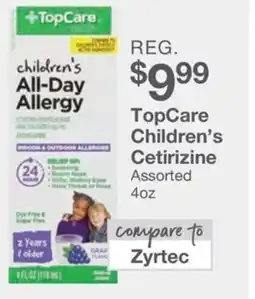 Kinney Drugs TopCare Children's Cetirizine Assorted offer