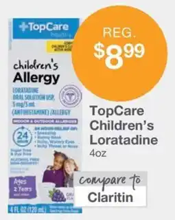 Kinney Drugs TopCare Children's Loratadine offer