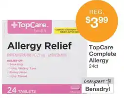 Kinney Drugs TopCare Complete Allergy offer