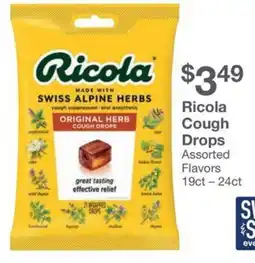 Kinney Drugs Ricola cough drops offer