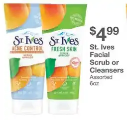 Kinney Drugs St. Ives Facial Scrub or Cleansers Assorted offer