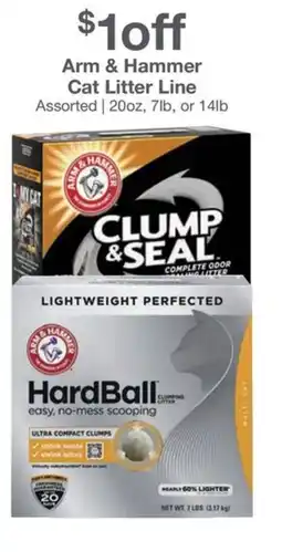 Kinney Drugs Arm & Hammer Cat Litter Line offer