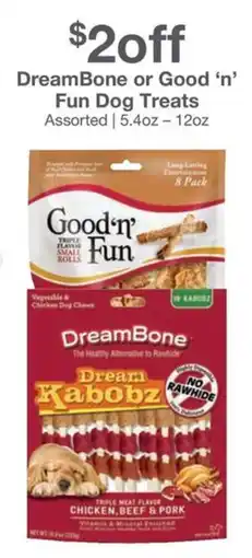 Kinney Drugs DreamBone or Good 'n' Fun Dog Treats offer