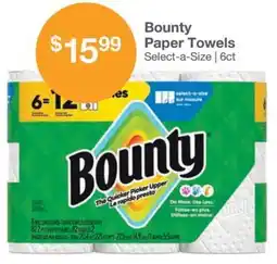 Kinney Drugs Bounty Paper Towels offer