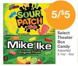 Kinney Drugs Select Theater Box Mike ke Candy offer