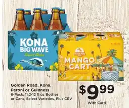 Ralphs Golden Road, Kona, Peroni or Guinness offer