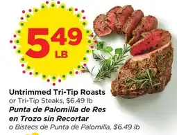 Food 4 Less Untrimmed Tri-Tip Roasts offer