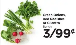 Food 4 Less Green Onions, Red Radishes or Cilantro offer