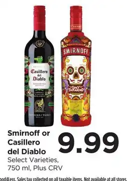 Food 4 Less Smirnoff or Casillero del Diablo offer