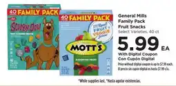 Food 4 Less General Mills Family Pack Fruit Snacks offer