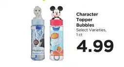 Food 4 Less Character Topper Bubbles offer