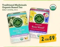 Sprouts Farmers Market Traditional Medicinals Organic Boxed Tea offer
