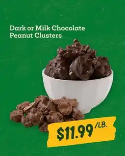 Sprouts Farmers Market Dark or Milk Chocolate Peanut Clusters offer