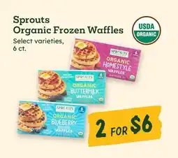 Sprouts Farmers Market Sprouts Organic Frozen Waffles offer