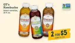 Sprouts Farmers Market GT's Kombucha offer