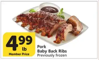 Vons Pork Baby Back Ribs offer