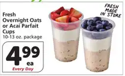 Vons Fresh Overnight Oats or Acai Parfait Cups offer