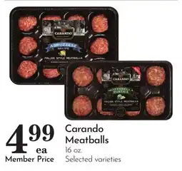 Pavilions Carando Meatballs offer