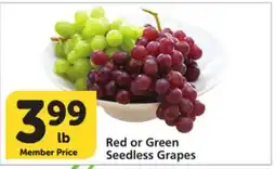 Vons Red or Green Seedless Grapes offer