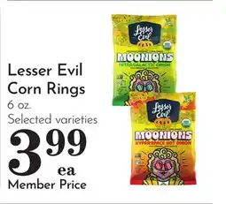 Pavilions Lesser Evil Corn Rings offer