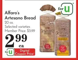 Pavilions Alfaro's Artesano Bread offer