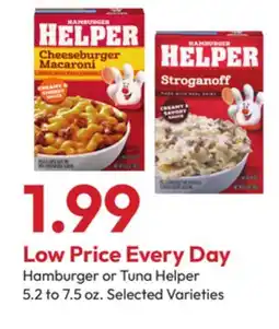 Stater Bros Hamburger or Tuna Helper offer