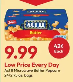 Stater Bros Act II Microwave Butter Popcorn offer