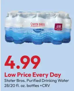 Stater Bros Stater Bros. Purified Drinking Water offer
