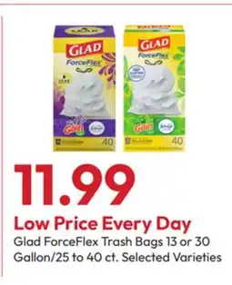 Stater Bros Glad ForceFlex Trash Bags offer